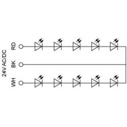 Schneider Electric XALK178W3B140G, XALK178W3B140G tlačítko nouzového vypínače, 1 spínací kontakt, 2 rozpínací kontakty, 1 ks