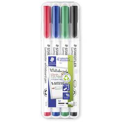 Staedtler 301 WP4 Lumocolor whiteboard pen 301 popisovač na bílé tabule černá, červená, modrá, zelená N/A