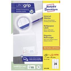 Avery-Zweckform 3474-200 univerzální etikety 70 x 37 mm papír bílá 5280 ks trvalé barevná laserová tiskárna