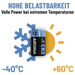 Absina speciální typ baterie CR 2 lithiová 800 3 V 8 ks