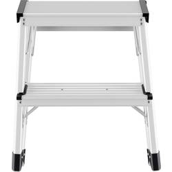 Hailo D60 4442-701 hliník dvojité skládací schůdky skládací max.prac. výška: 240 cm stříbrná, černá 1.9 kg