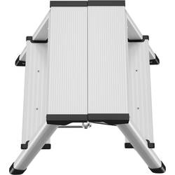 Hailo D60 4442-701 hliník dvojité skládací schůdky skládací max.prac. výška: 240 cm stříbrná, černá 1.9 kg