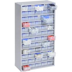 Allit 464830 zásobník na drobné díly , VarioPlus ProM 57/120, stohovatelné, (š x v x h) 300 x 565 x 140 mm, stříbrná, transparentní, 1 ks