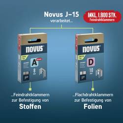 Novus Tools J-15, 030-0457 ruční sponkovačka, dĺžka 4 - 10 mm