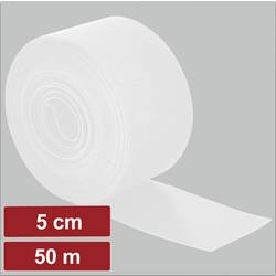 Electronic Garage EG25CA127 pásek se suchým zipem, ke spojování, háčková a flaušová část, (d x š) 50 m x 5 cm, bílá, 50 m