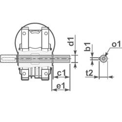 MSF-Vathauer Antriebstechnik střídavý elektromotor GM 0,25-MS-HY-Q45-i46-B14 21 100027 0128 0.25 kW 0.7 A 230 V/400 V B14 30 ot./min 46 Nm