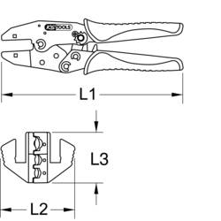 KS Tools 115.1425 1151425 krimpovací kleště 0.5 do 6 mm²