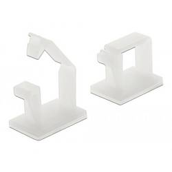 Delock příchytné klipsy kabelu Nylon bílá (š x v) 16 mm x 12 mm 10 ks 60250