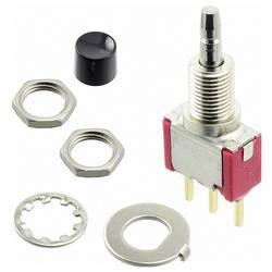 C & K Switches Push button 8060 Series, 8168LHCQE3 tlačítko, 6.35 mm, 28 V/DC, 1 ks