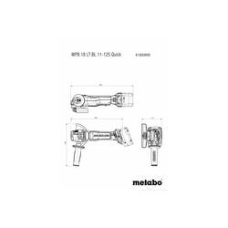 Metabo WPB 18 LT BL 11-125 613059840 Akumulátorová úhlová bruska 125 mm, 18 V