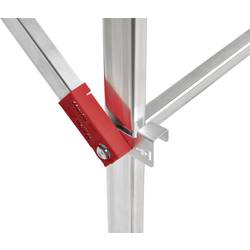 Hailo 9459-507 G60 hliník montážní lešení max.prac. výška: 4.3 m stříbrná, červená 31 kg