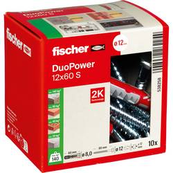 Fischer 538258 DUOPOWER 12x60 S LD 2komponentní hmoždinka 60 mm 12 mm 10 ks