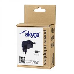 Akyga AK-TB-23 zásuvkový napájecí adaptér, stálé napětí, 5 V, 2 A, 10 W