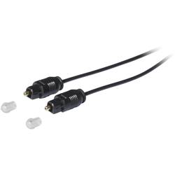 Toslink digitální audio kabel S-Conn 69002-0.5 [1x Toslink zástrčka (ODT) - 1x Toslink zástrčka (ODT)], 0.5 m, černá