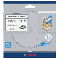 Bosch Accessories Kreissägeblatt Ø 85x15x1,5mm 30 HLTCG HM Standard for MultiMaterial 2608837752 pilový kotouč 85 x 15 mm Počet zubů (na palec): 30 1 ks