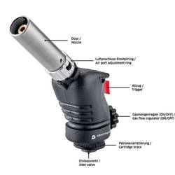 TOOLCRAFT 2189406 pájecí lampa 1500 °C vč. plynové láhve 1 ks