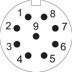 Weipu SF1211/S9 II kulatý faston, 1 ks