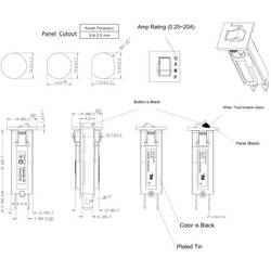 TRU COMPONENTS TC-13401640 výkonový vypínač teplotní 125 V/AC, 250 V/AC, 32 V/DC, 50 V/DC 15 A 1 ks