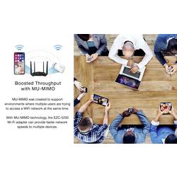 Sygonix Connect SC-WBD-300 WLAN/Bluetooth® adaptér USB 2.0 600 MBit/s