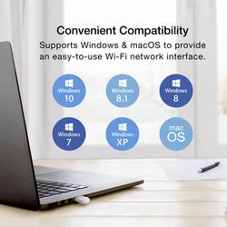 Sygonix Connect SC-WBD-300 WLAN/Bluetooth® adaptér USB 2.0 600 MBit/s