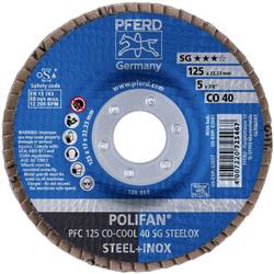 PFERD TOOLS 67760425 PFC 125 CO-COOL 40 SG STEELOX vějířový brusný kotouč Průměr 125 mm Ø otvoru 22.23 mm Zrnitost 40 Slitina hliníku, Slitina na bázi niklu,