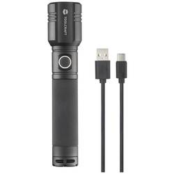 TOOLCRAFT SMD LED kapesní svítilna, nastavitelná, s USB rozhraním, s režimem stroboskopu, napájeno akumulátorem, 1000 lm, 35 h, 194 g