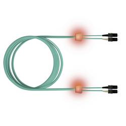 Easylan LSD31100010 optické vlákno optické vlákno kabel 1.00 m tyrkysová 50/125 µ Multimode OM3