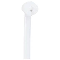 TRU COMPONENTS TC-12814144, stahovací pásky, 3 mm, 100 mm, přírodní, s kovovým jazýčkem, chemická odolnost, 100 ks