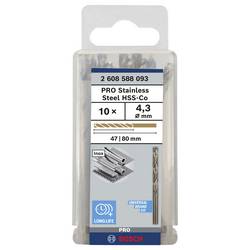 Bosch Accessories 2608588093 kovový spirálový vrták 4.3 mm 10 ks