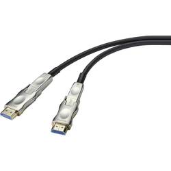 SpeaKa Professional HDMI kabelový adaptér Zástrčka HDMI-A, Zástrčka HDMI Micro-D, Zástrčka HDMI-A, Zástrčka HDMI Micro-D 20.00 m černá SP-9538580 4K UHD, PVC