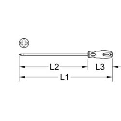 KS Tools 159.1128 1591128 křížový šroubovák PH 2 DIN ISO 8764