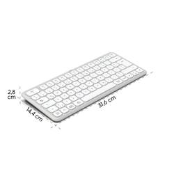 Hama WK-500 bezdrátový klávesnice německá, QWERTZ bílá