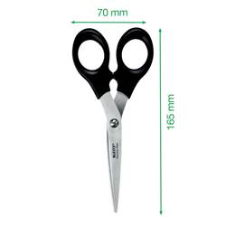 Leitz 54260095 Univerzální univerzální nůžky praváci, leváci 165 mm, 185 mm, 205 mm černá