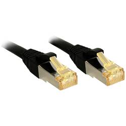 LINDY 47308 RJ45 síťové kabely, propojovací kabely CAT 6a (surový kabel CAT 7) S/FTP 1.50 m černá pozlacené kontakty 1 ks