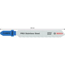 Bosch Accessories 2608636496 Pilový plátek do kmitací pily T 118 GFS - Basic for Inox 5 ks