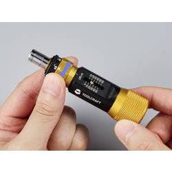 TOOLCRAFT TO-9627246 momentový šroubovák pro elektroniku a jemnou mechaniku, velikost 4 mm