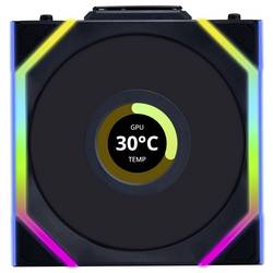 Lian Li Lian Li UNI FAN SL Wireless LCD Lüfter, ARGB, PWM, 3er-Pack inkl. Controller PC větrák s krytem černá (š x v x h) 120 x 124.5 x 28 mm