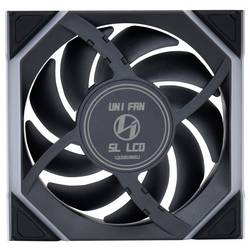 Lian Li Lian Li UNI FAN SL Wireless LCD Lüfter, ARGB, PWM, 3er-Pack inkl. Controller PC větrák s krytem černá (š x v x h) 120 x 124.5 x 28 mm