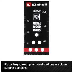 Einhell 708042 Tauchsägeblatt BIM Met, 22mm bimetalový sada multifunkčního nářadí 22 mm 1 ks