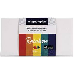 magnetoplan Rainbow moderační karta barevně tříděná , červená, oranžová, žlutá obdélníkový 200 mm x 100 mm 250 ks