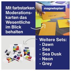 magnetoplan Rainbow moderační karta barevně tříděná , červená, oranžová, žlutá obdélníkový 200 mm x 100 mm 250 ks