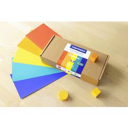 magnetoplan Rainbow moderační karta barevně tříděná , červená, oranžová, žlutá obdélníkový 200 mm x 100 mm 250 ks