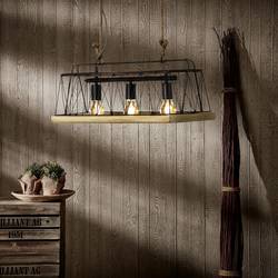 Brilliant Narcy 93587/71 závěsné světlo LED E27 40 W nerezová ocel kartáčovaná, dřevo
