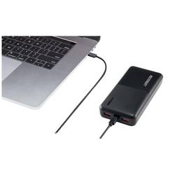VOLTCRAFT PB-19C-M powerbanka Li-Pol, 20000 mAh, Dodávka energie, Quick Charge, černá