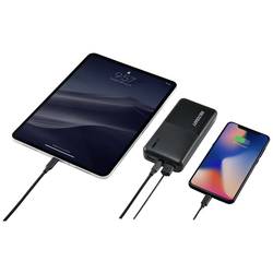 VOLTCRAFT PB-19C-M powerbanka Li-Pol, 20000 mAh, Dodávka energie, Quick Charge, černá