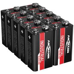 Ansmann Industrial baterie 9 V alkalicko-manganová 525 mAh 9 V 10 ks