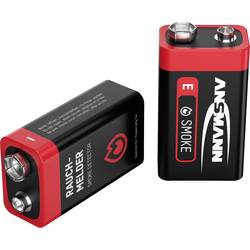 Ansmann Rauchmelderbatterie baterie 9 V alkalicko-manganová 550 mAh 9 V 2 ks
