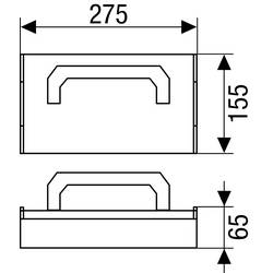 SPAX kufřík na součástky (d x š x v) 275 x 155 x 65 mm přihrádek: 6 Obsah 1 ks