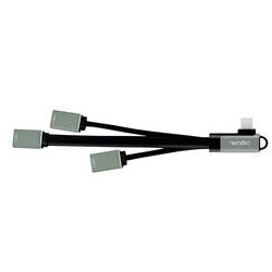 LogiLink UA0361 USB Hub 3 porty USB-A USB 3.1 Gen1 5 GBit/s s konektorem USB C stříbrná UA0361