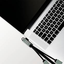 LogiLink UA0361 USB Hub 3 porty USB-A USB 3.1 Gen1 5 GBit/s s konektorem USB C stříbrná UA0361
